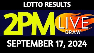 Lotto Result Today 200 pm draw September 17 2024 Tuesday PCSO LIVE [upl. by Congdon686]