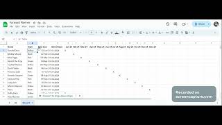 Make a Forward Planner using Google Sheets [upl. by Coletta50]