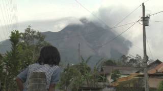 Merapi Volcano Unrest 28th October 2010 Breaking News Raw Footage [upl. by Rai]