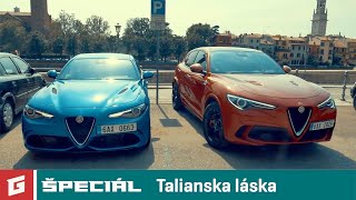 Alfa Romeo Stelvio QV vs Giulia QV v Taliansku  ENG SUB  GARAZTV špeciál [upl. by Dusty]