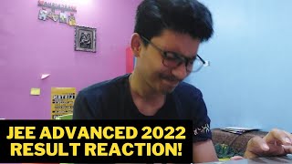 JEE ADVANCED 2022 Result REACTION🤯  My IITJEE 2022 Results  JEE 2022  JEE 2023  JEE 2024 [upl. by Naek]