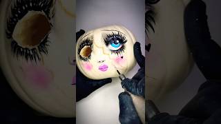 The Great Pumpkin Makeover 🎃💄 pidgindoll carvingpumpkin jackolantern halloween dolls doll [upl. by Zulaledairam]