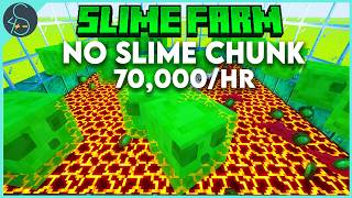 This INSANE Slime Farm Needs NO SLIME CHUNK 121  Oozing Farm [upl. by Arval8]