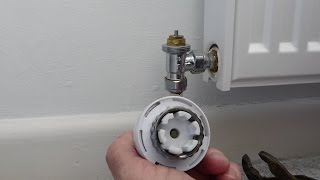 How to install radiator valve Plumbing thrermostatic radiator valve TRV [upl. by Carolynne]