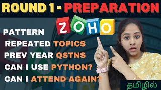 ZOHO ROUND 1 ✔  APTITUDE Preparation💯💥 in Tamil  ZOHO  Software Developer amp Quality Analyst👩🏻‍💻🚀 [upl. by Elyrehc188]