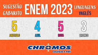 Gabarito ENEM 2023 CHROMOS  Prova Amarela Questão 05  Inglês [upl. by Shira804]