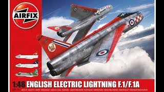 Airfix 148 English Electric Lightning F1  F1A Finished [upl. by Nnawaj741]