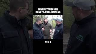 BUNKERPOOL mit HEIZUNG  Teil 15 SurvivalMattin baustelle umbau handwerk diy [upl. by Karney]