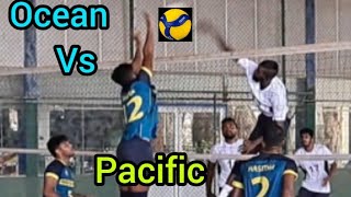 Best Pacific vs Ocean Lanka Mercantile Super League Volleyball at Seeduwa Davisamara 2023 🏐🇱🇰🇱🇰 [upl. by Adli]