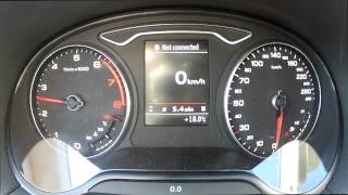 New Audi A3 2014 acceleration 0  100 kmh 122 bhp 14 TFSI [upl. by Felise194]