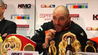 WLADIMIR KLITSCHKO v TYSON FURY  FULL POST FIGHT PRESS CONFERENCE  FROM DUSSELDORF GERMANY [upl. by Nelon]