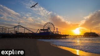 Santa Monica Beach Cam powered by EXPLOREorg [upl. by Yrreg]