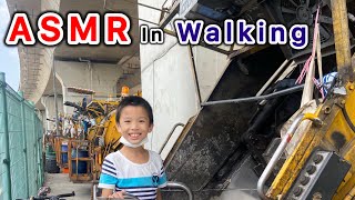 ASMR in walking 行走中的ASMR傳說中的垃圾車小小達人｜201VQ17KED5663 asmr 傳說 rubbish [upl. by Kahler]