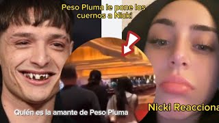 Captan a Peso Pluma con otra mujer Así Reacciona Nicki Nicole [upl. by Eekcaj173]