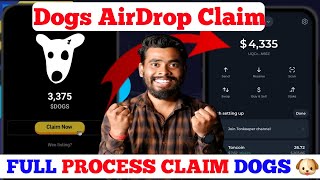 NOW Steps Dogs airdrop Claim  dogs listing date and price  Dogs Airdrop Checklist  dogs [upl. by Nichani]