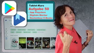 TabletKurs Teil 50 Lesen auf dem Tablet 0 Euro Bücher vom PlayStore laden Kostenlose Bücher [upl. by Pip525]