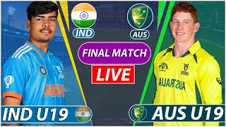 INDIA vs AUSTRALIA FINAL MATCH Live COMMENTARY  ICC U19 WORLD CUP  IND U19 vs AUS U19 LIVE [upl. by Alegnasor]