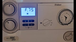 How to fix Vaillant boiler F75 Fault [upl. by Estas898]