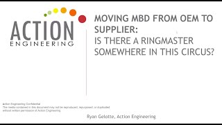 OEM to Supplier HandOff Case Study Presented by Action Engineering CTO Ryan Gelotte hosted by 3DCS [upl. by Nale]