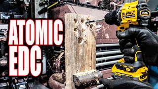 STUBBY DRILL  DeWalt DCD794 ATOMIC 20V Brushless Drill Driver Review Shortest DeWalt Drill [upl. by Notterb21]