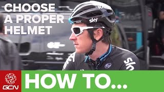 How To Choose The Proper Helmet With Geraint Thomas of Team Sky [upl. by Toddie]