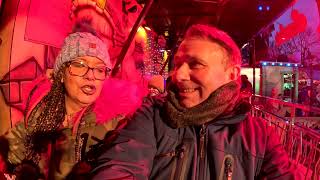 Onride Santas Ghost Villa Winterland Hasselt met schrik effect 2023 [upl. by Damle]