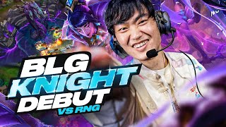 CASTING BLG KNIGHT DEBUT  DEMACIA CUP BLG VS RNG  CAEDREL [upl. by Arrakat]