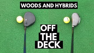 HOW TO HIT FAIRWAY WOODS AND HYBRIDS OFF THE GROUND  NEVER top your woods AGAIN [upl. by Atnohs]