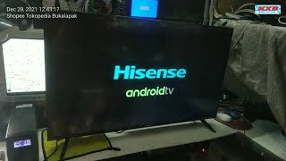 Part 2  Unboxing TV LED Android Hisense 40 Inch [upl. by Aneem492]