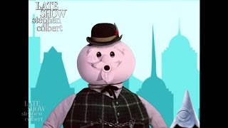 Sam The Snowman Tells The Tale Of The Late Show And The Winter Storm [upl. by Onra]