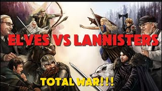 Imladris Guards vs Lannister House Guards Total War [upl. by Assennev]