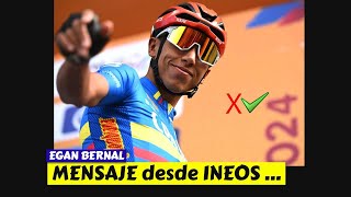 Egan Bernal 👉 MENSAJE desde INEOS [upl. by Neelyhtak]