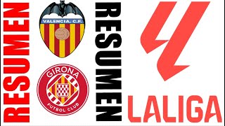 Valencia vs Girona 20 Resumen  LaLiga 20242025 [upl. by Aloibaf14]