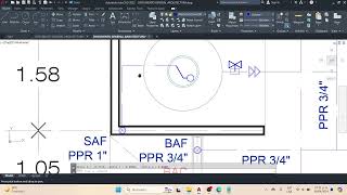 AUTOCAD BASICO  CLASE 9 PARTE 3 INSTALACIÓN HIDRÁULICA [upl. by Fairleigh]