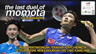 Pertandingan Terakhir Kento Momota di Thomas Cup 2024  Momota mengundurkan diri dari ajang WBF [upl. by Atinyl]