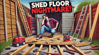 The Battle to Fix a Shed Floor A Day of Struggle in 2 minutes 50 seconds [upl. by Carlyle]