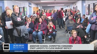 Andover School Committee considers layoffs to close budget gap [upl. by Shank]