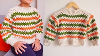 🔴Realza Crochet  Hermoso Suéter Tejido UNISEX en Todas las Tallas [upl. by Marx]