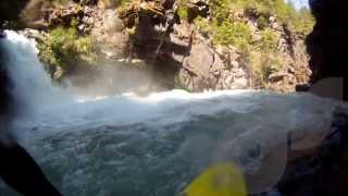 Kayaker saved just before swimming over a 60 foot waterfall [upl. by Vivi584]