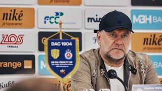 TLAČOVÁ KONFERENCIA  FC DAC 1904 Dunajská Streda  ŠK Slovan Bratislava  53 [upl. by Arand]