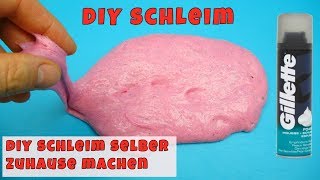 DIY Schleim selber zuhause machen mit Rasierschaum [upl. by Kari504]