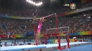 Nastia Liukin  Uneven Bars  2008 Olympics All Around [upl. by Reffinej235]