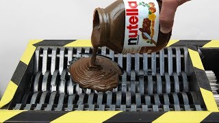 Experiment Shredding Nutella Satisfying  The Crusher [upl. by Magda899]