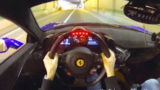 Insane POV Ferrari 458 Speciale w Straight Pipes and R3 Wheels [upl. by Dnalyag932]