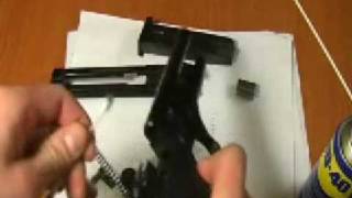 Ekol Beretta 92 blank pistol disassembly amp cleaning [upl. by Londoner]