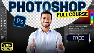 Adobe Photoshop Course for Beginners 12 Hours  Photoshop Tutorial for All Shapes amp Tools [upl. by Lleinnad]