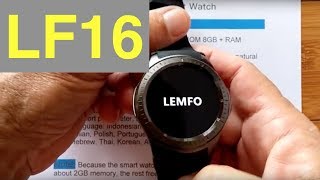 LEMFO LF16 Android 51 Smartwatch Full Review [upl. by On]