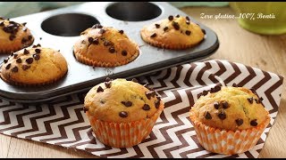 Muffin con gocce di cioccolato Senza glutine [upl. by Artemed845]