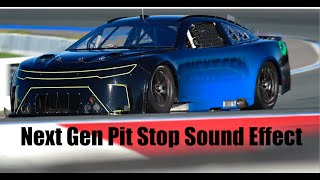 Nascar Next Gen Pit Stop Sound Effect Single Lug Nut Air Wrench [upl. by Shargel]