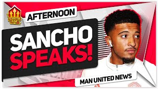 JADON SANCHO SPEAKS OUT quotIM BACKquot Man United News [upl. by Severson]